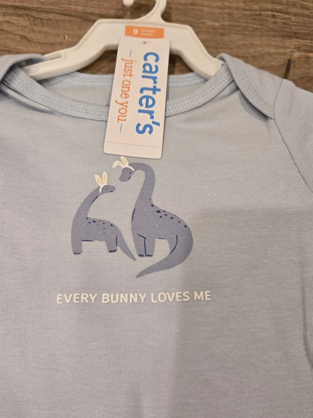 Carter's Baby Boy Dino Easter Set 2pc Blue Stripes NWT 9Mos every bunny loves me